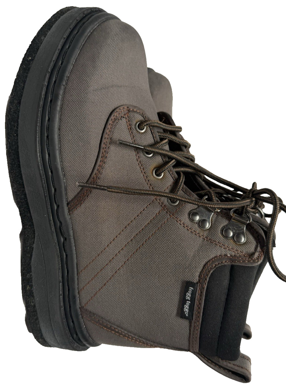 Frogg toggs mens wading boots brown felt sole fishing boots size 8 outdoor gearx