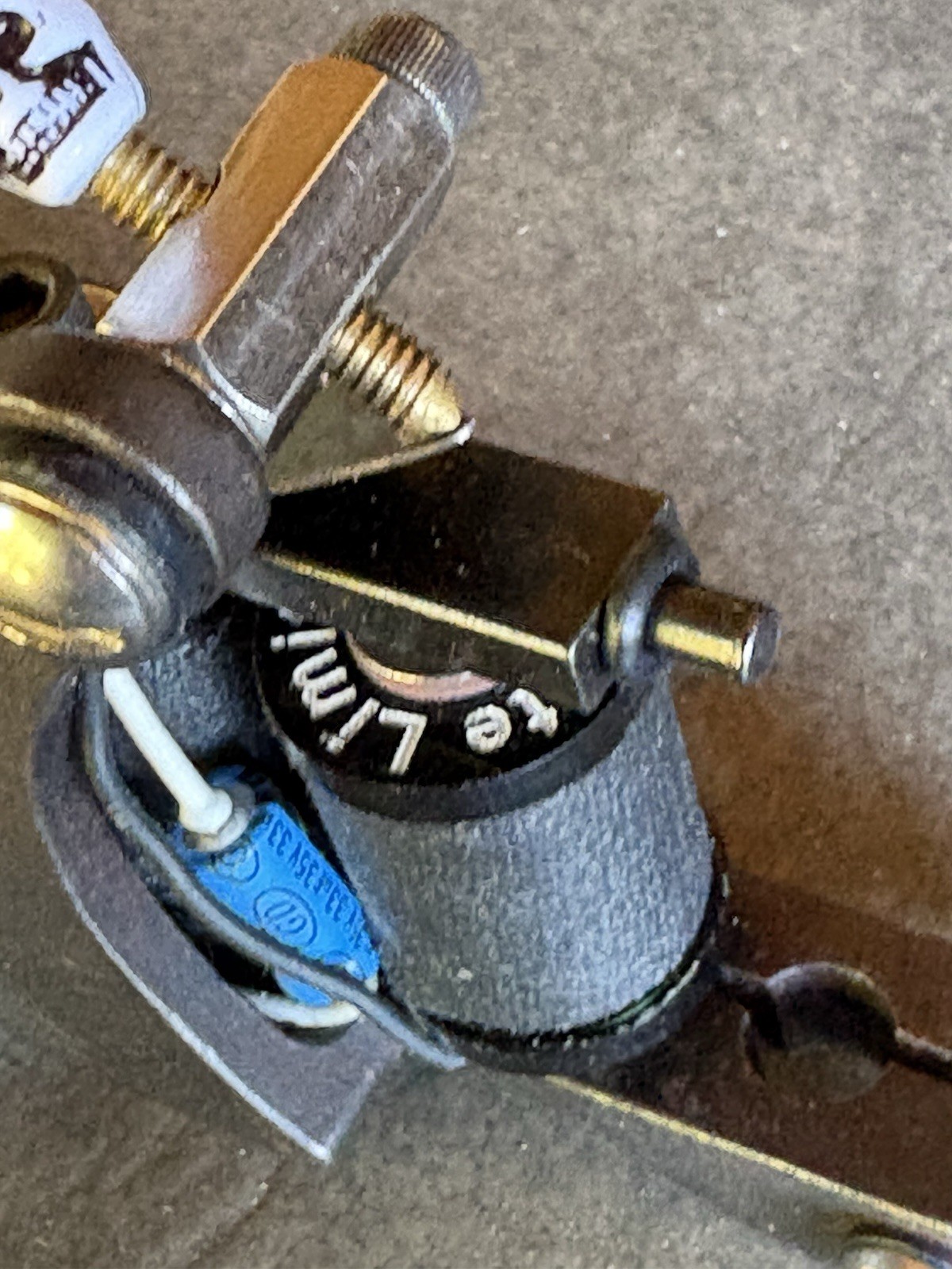Custom Walker Vintage Style Tattoo Machine Black Stamped Washers On Coils