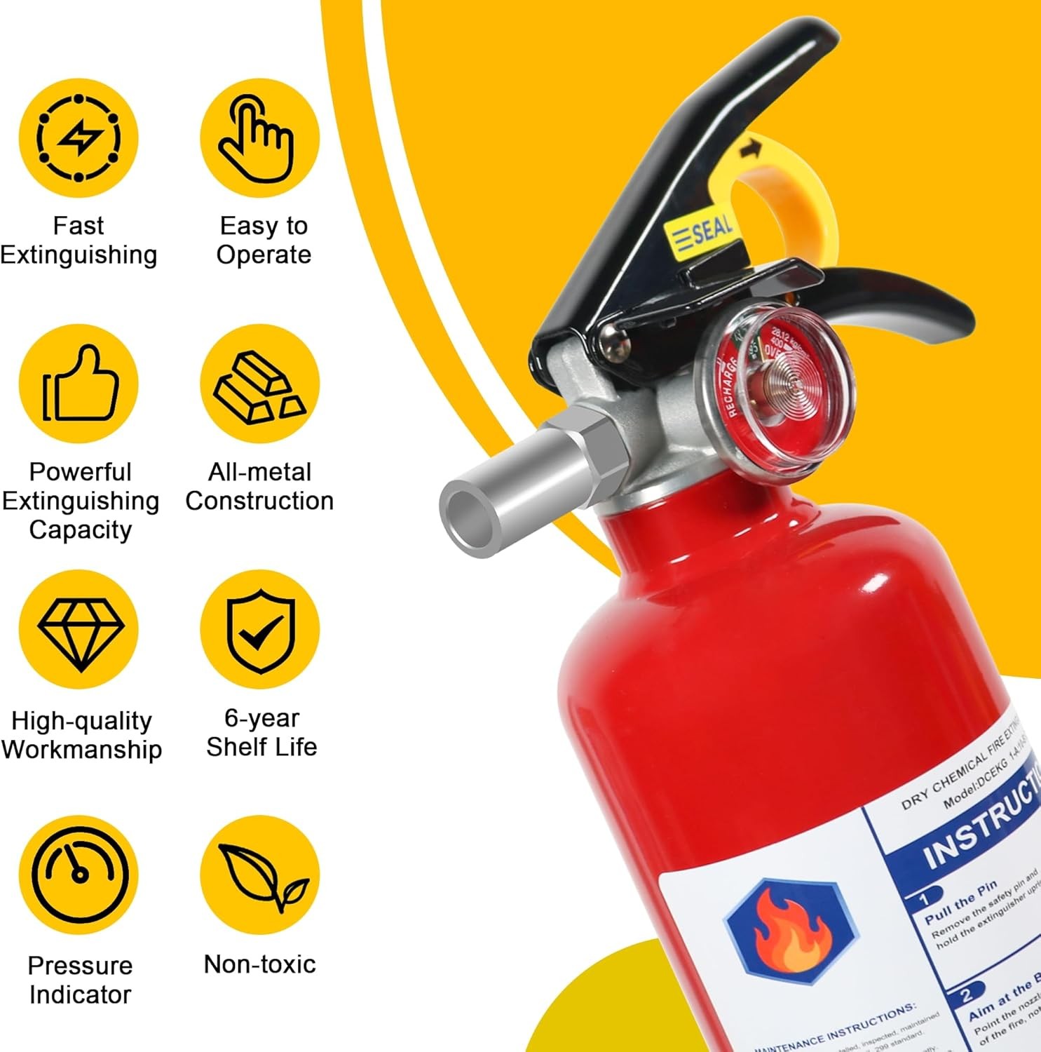 2.5 lb Fire Extinguisher 6 Pack