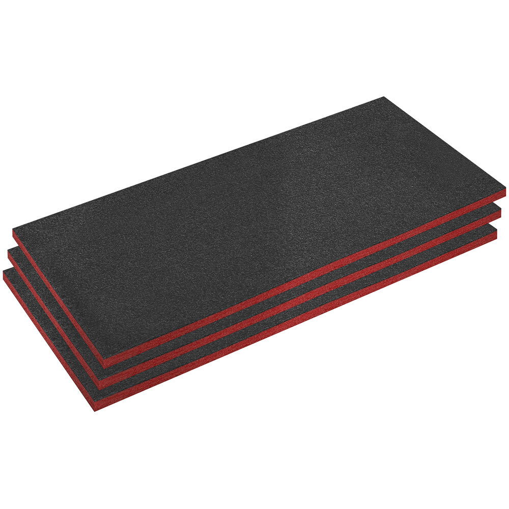 Sealey SFPK30R Easy Peel Shadow Foam® Red/Black 30mm - Pack of 3