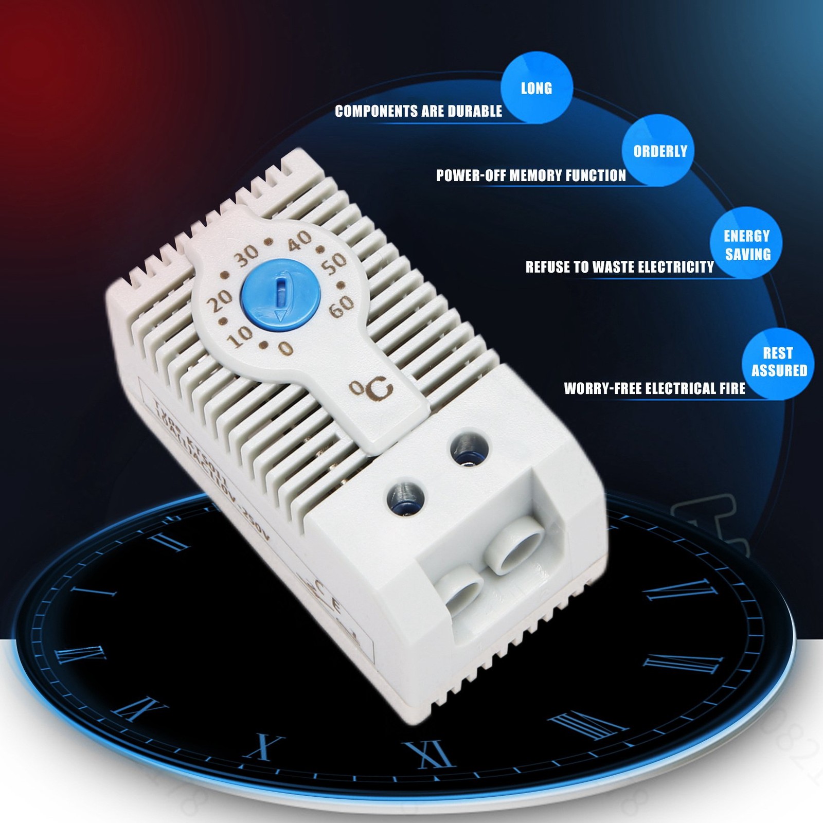 KTS011 NO Normally Open Adjustable Mechanical Temperature Controller8513