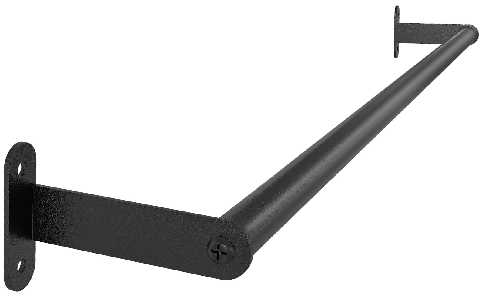 Towel Bar for Bathroom Wall, Black 24 Inch Single 24IN Bar,