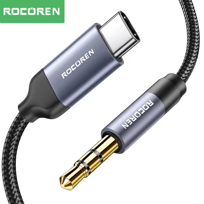 USB-C to AUX 3.5mm Cable Cord Audio Music Adapter For iPhone 15 16 Pro Max Plus