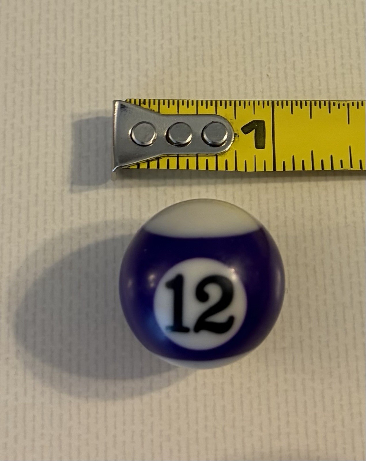Miniature Pool Ball 1” One Inch 12 Purple Ball Mini Billiards Replacement