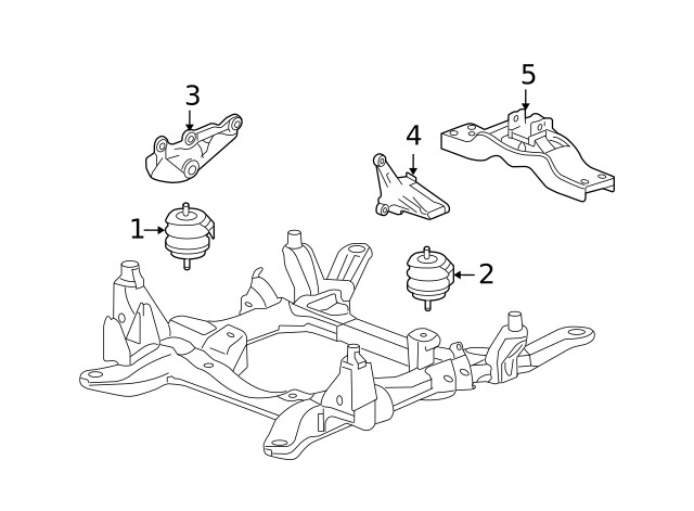 Genuine GM Passenger Side Engine Mount Bracket 10360744