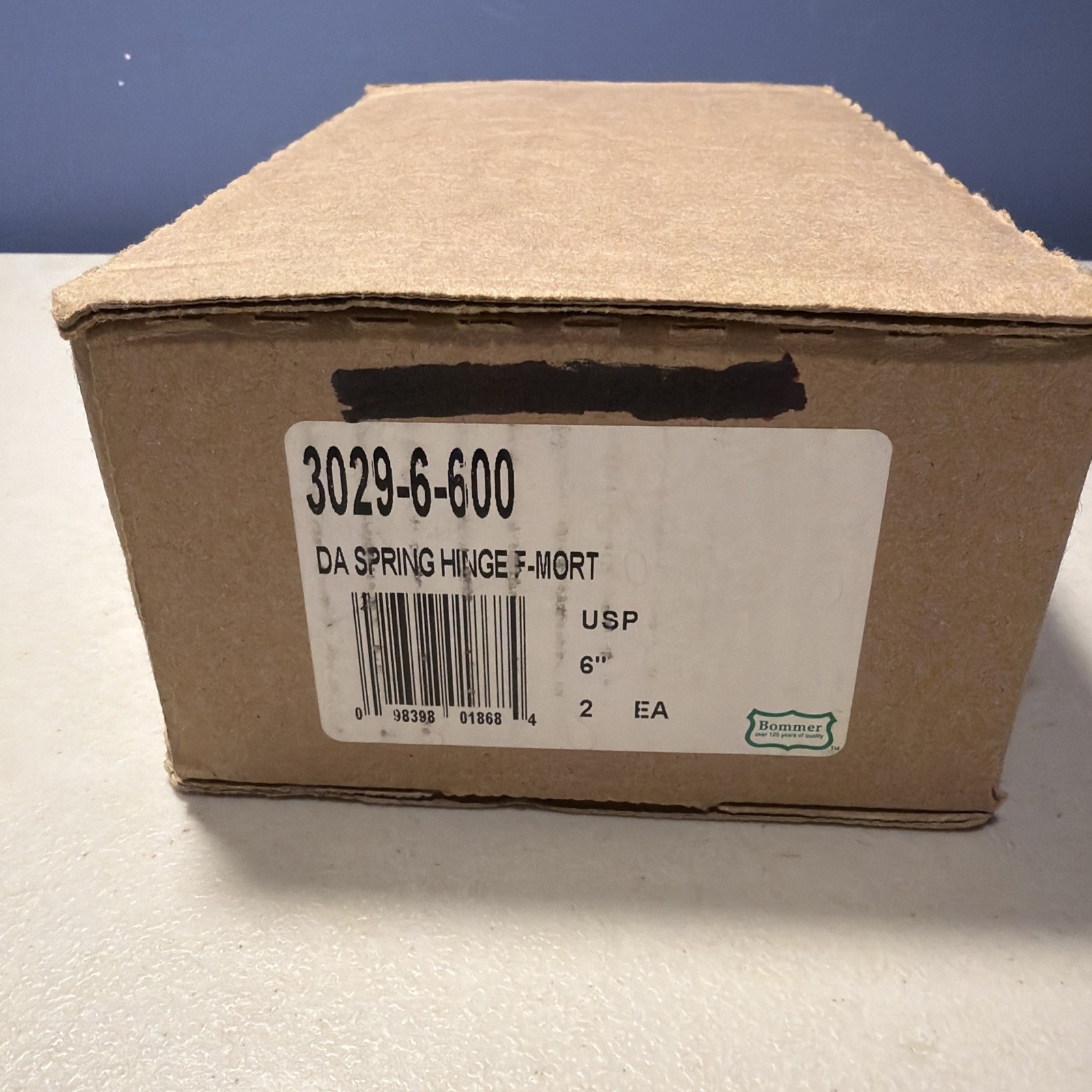 Bommer "3029-6-600" Double Acting Spring Hinge Full Mortise USP 6" NOS "TWO"