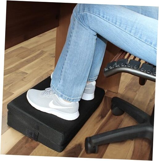 4-in-1 Footrest for Added Height - Premium Foam Foot Cushion Works Great for