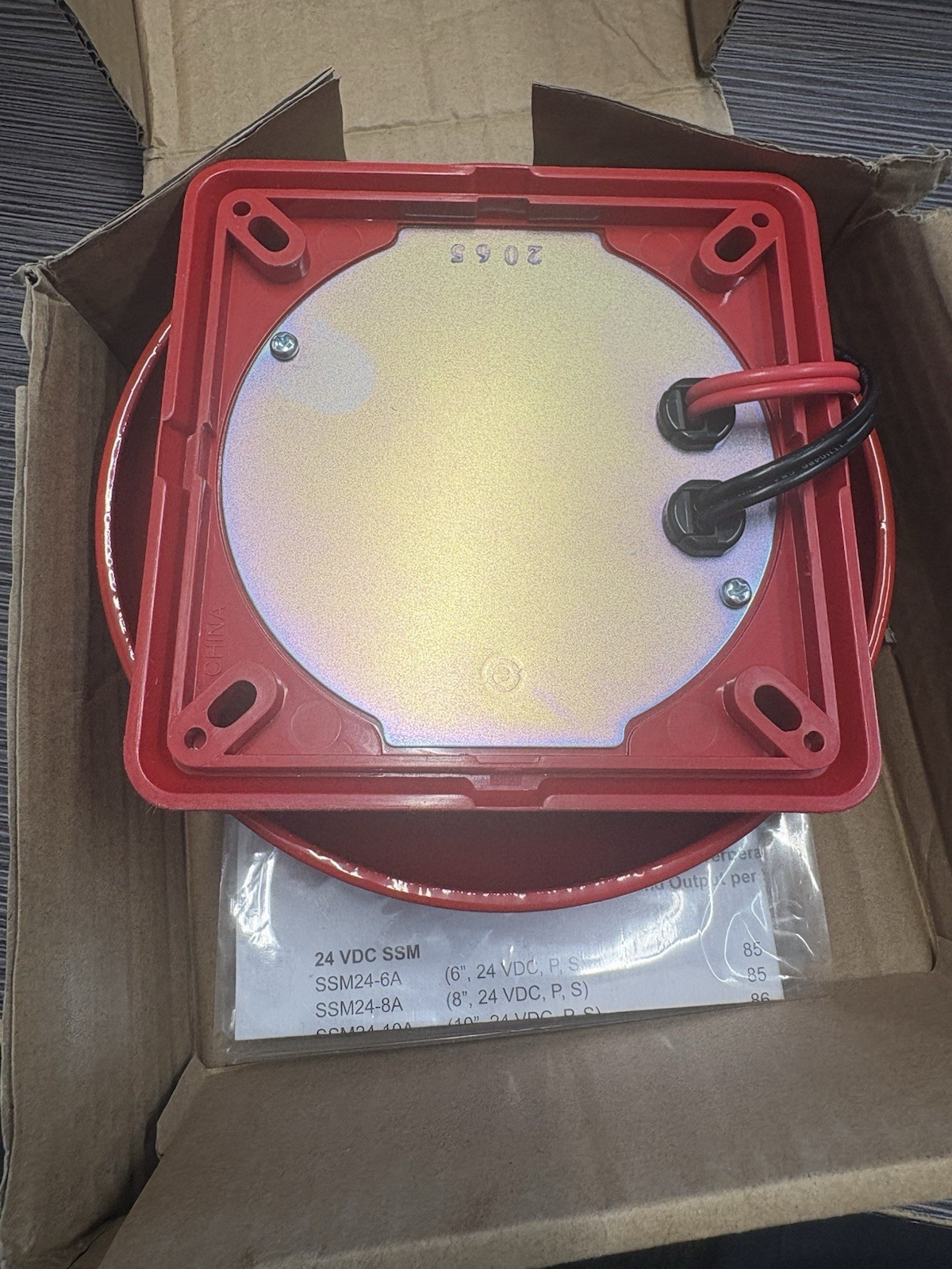 System Sensor SSM24-6A 24 VDC 6" FIRE Alarm Bell Red Polarized 85dba NEW