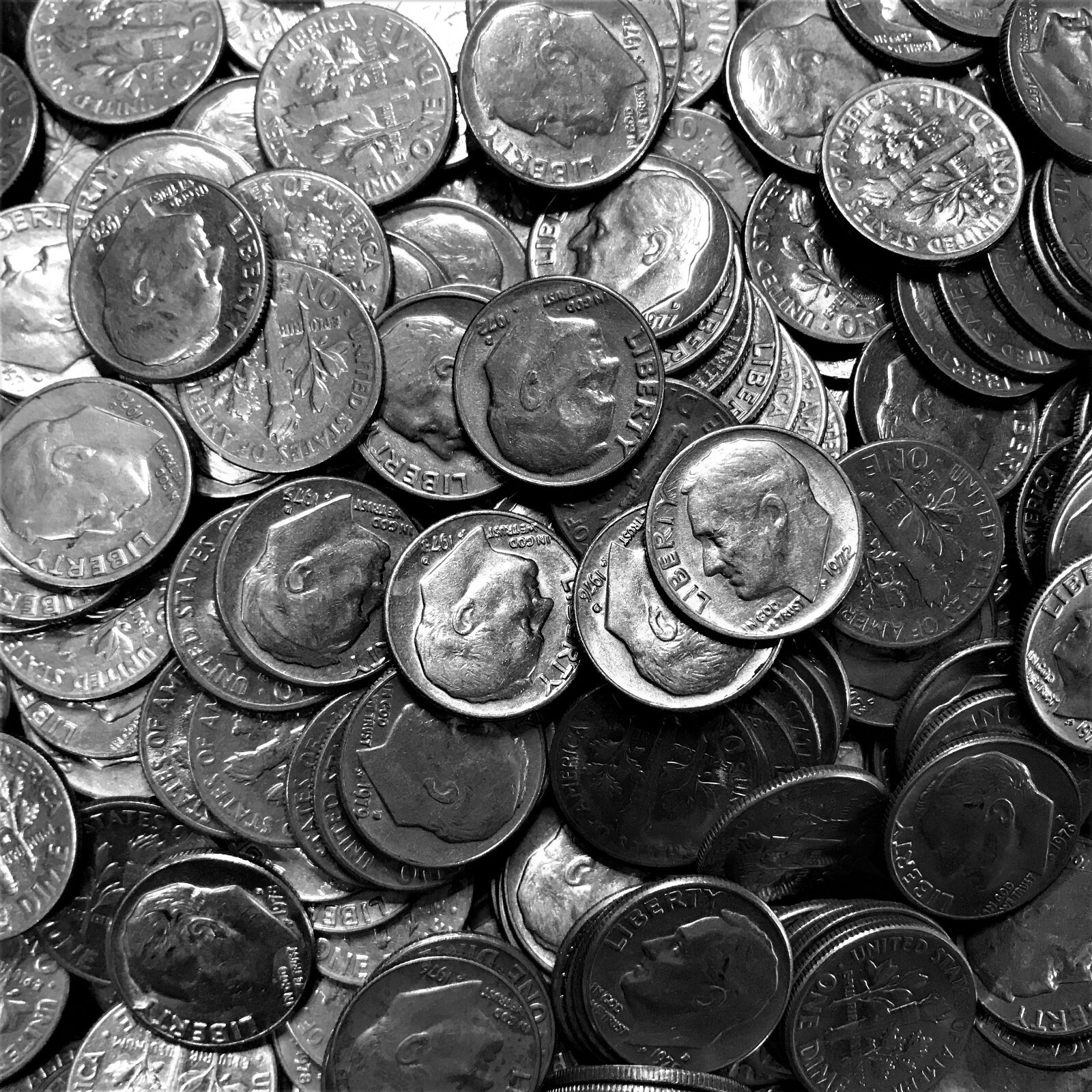 1972 P & D - 1970 1973 1974 D (no 70, 73 or 74 P's left) Roosevelt Dime XF