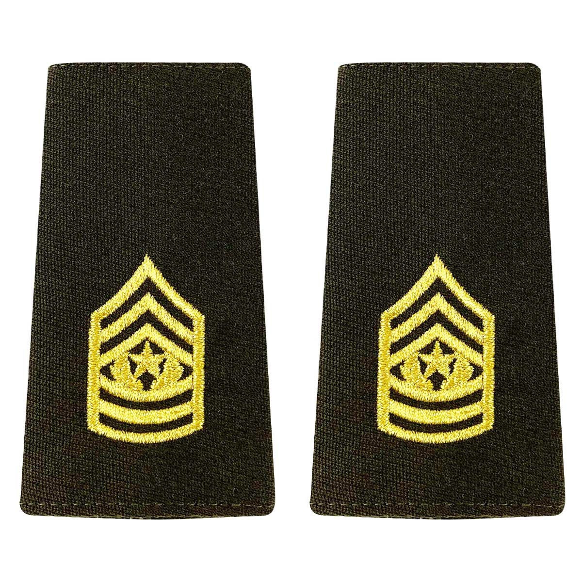 AGSU Command Sergeant Major Male Enlisted Shoulder Mark Epaulet-Veteran Owned