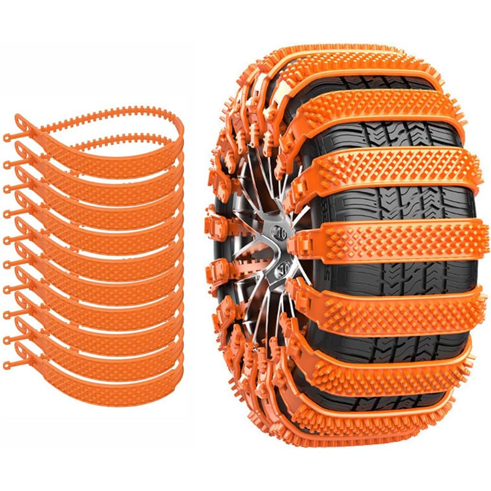Tire Chains Snow Chain for Car/SUV/Pickup Trucks Adjustable Universal Emergency