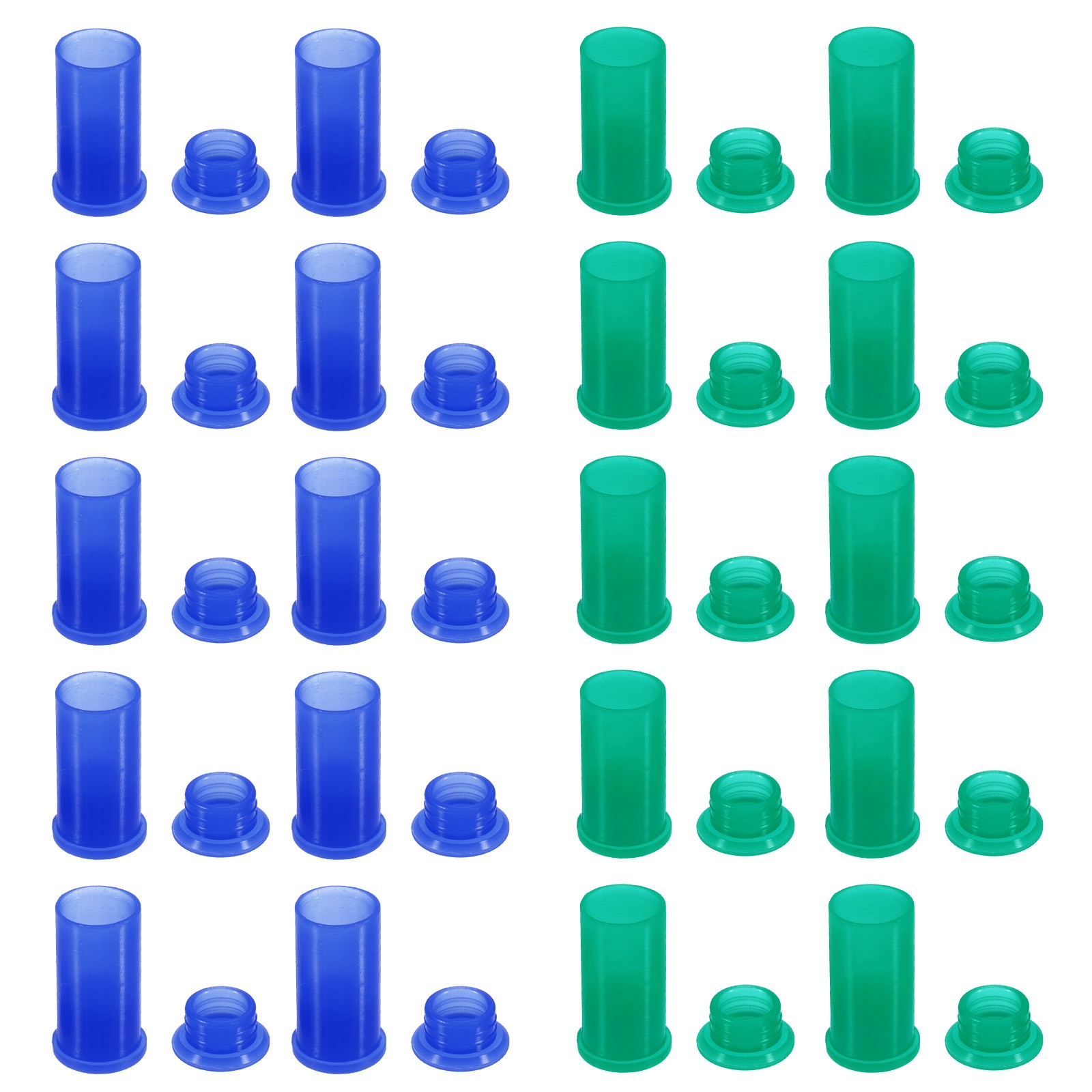 Solar Connector Caps, 50 Set Weather Resistant IP67 Male and Female, Blue, Green