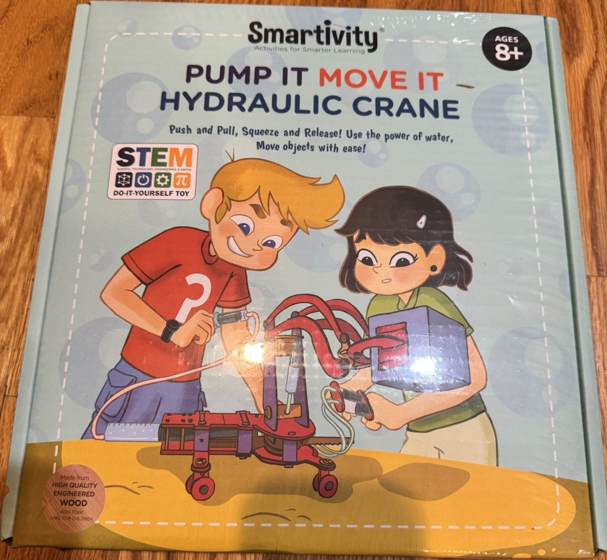 Smartivity Pump It Move It Hydraulic Crane STEM DIY Kit Ages 8+ SMRT1018
