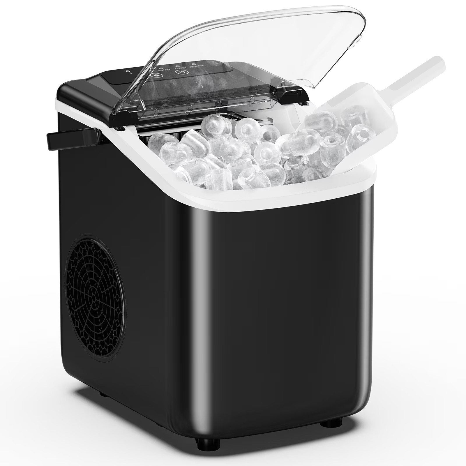 Countertop Ice Maker 26lb/Day Bullet Ice Machine w/ Handle Auto-Clean