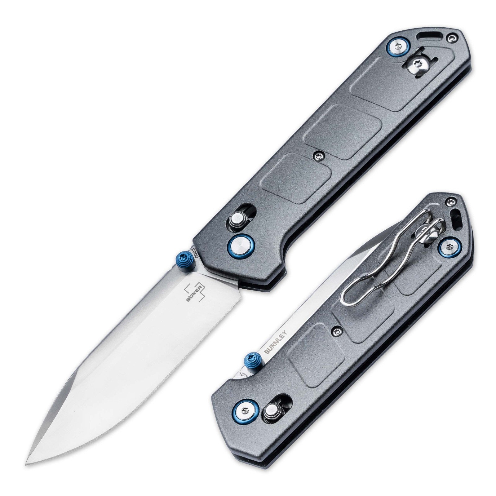 Boker Plus Kihon DC Aluminum Folding Pocket Knife 3.22" Nitro-V Blade 01BP0023