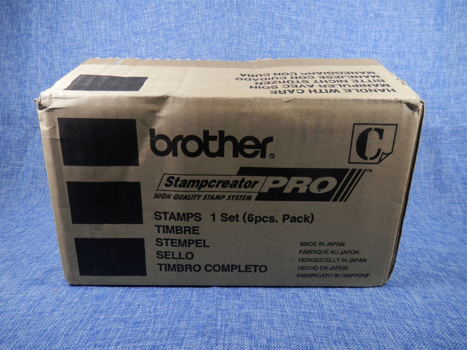 Box of 6 Brother PR4040B6P Black Rubber Stamp - 1.57" X 1.57"- FREE SHIP - NEW
