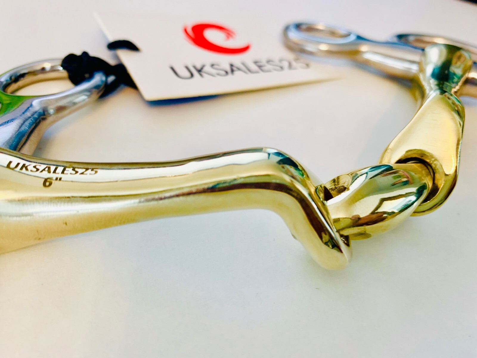 Hanging Cheek Snaffle Bit Connecting Angle (UKSALES25) Same Day Shipping