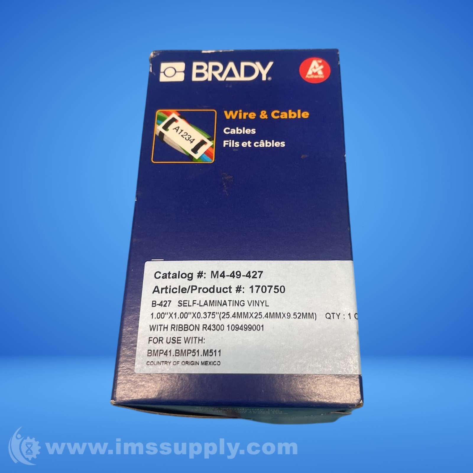 Brady M4-49-427 Vinyl Label Printer FNFP