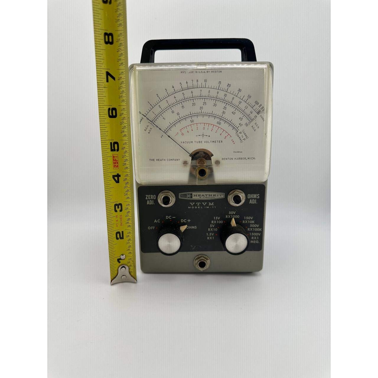Vintage Heathkit IM-11 Vacuum Tube Voltmeter VTVM Analog Tester - 059 (67)