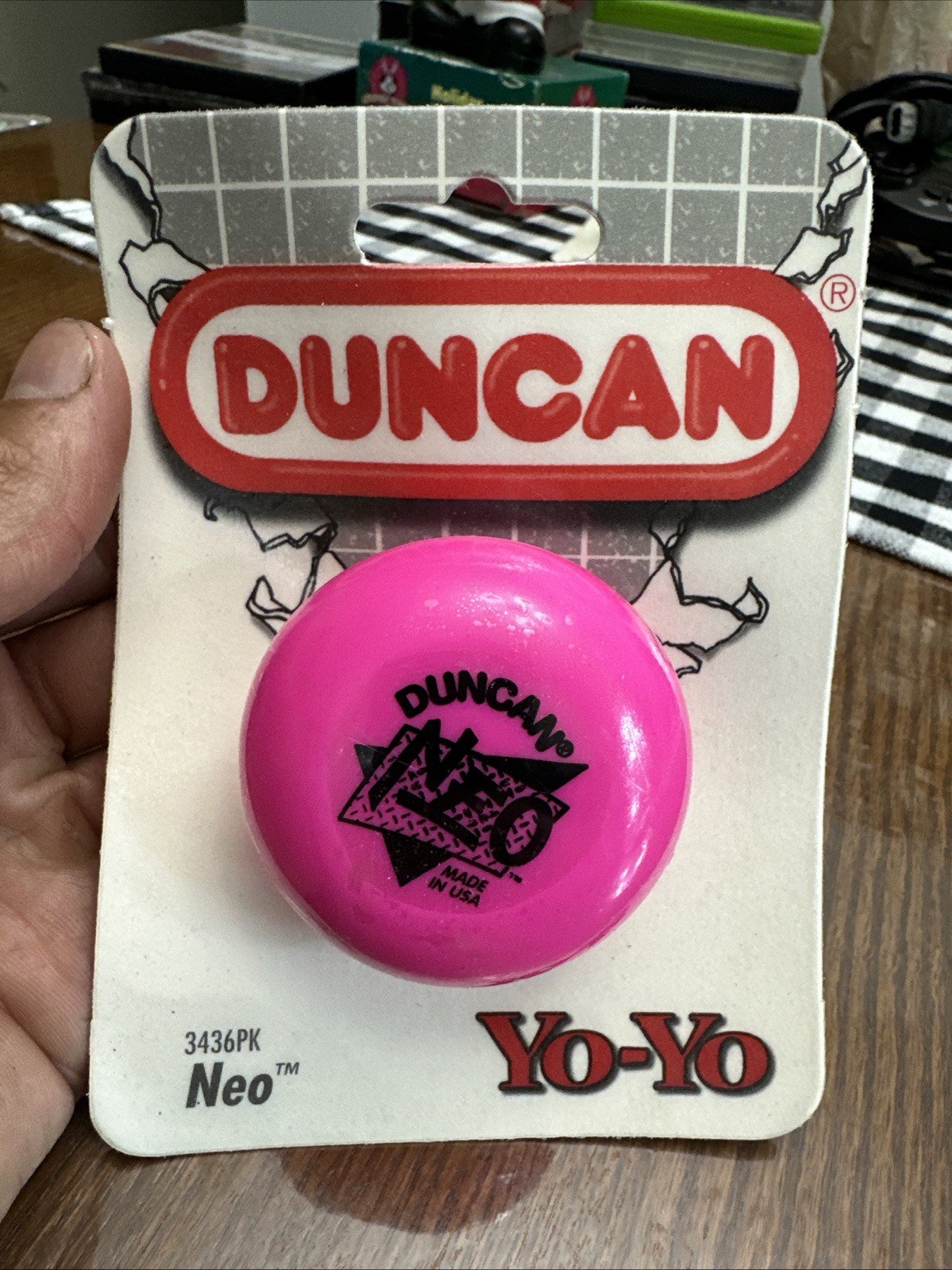 Duncan Yo-Yo Neo # 3436PK vintage 1994 yoyo, *NEW* Original Classic Toy Pink