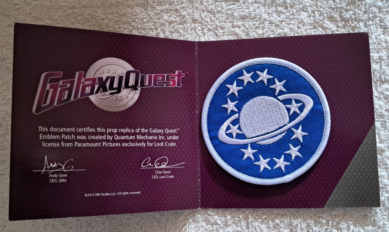 Lootcrate Galaxy Quest Emblem Patch