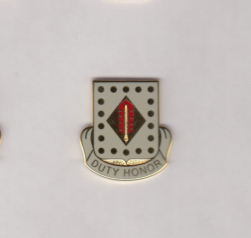 US Army 210th Finance Battalion crest DUI badge cb clutchback V-21