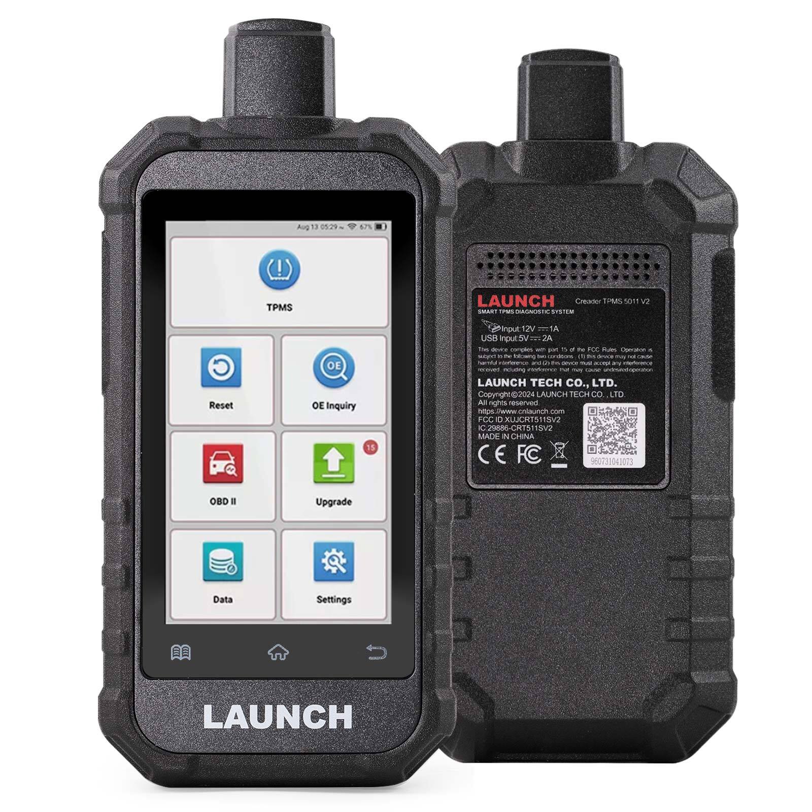 2025 LAUNCH X431 Creader 5011 V2 TPMS Tool Sensor Activate Relearn Reset Scanner