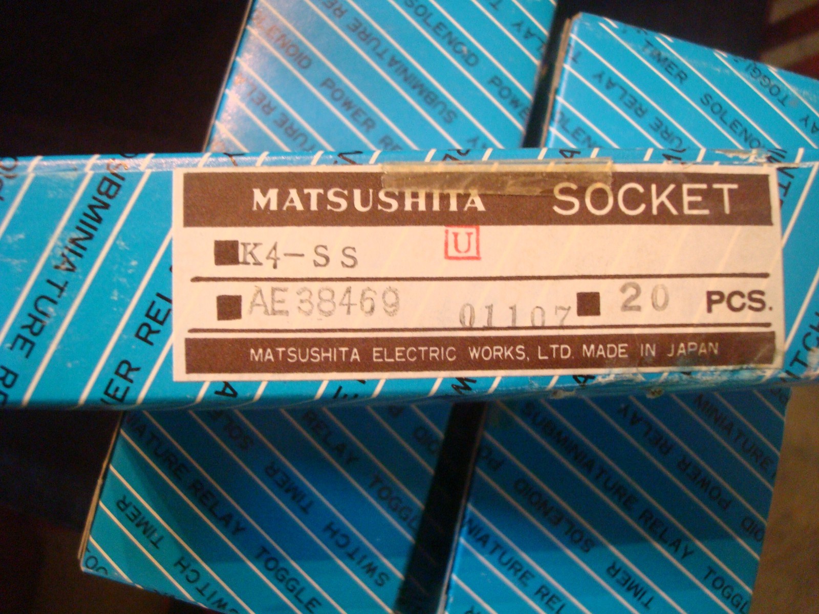 NEW Matsushita Panasonic Relay Socket Connector Lot 20 PN# AE38469  K4-SS  01107