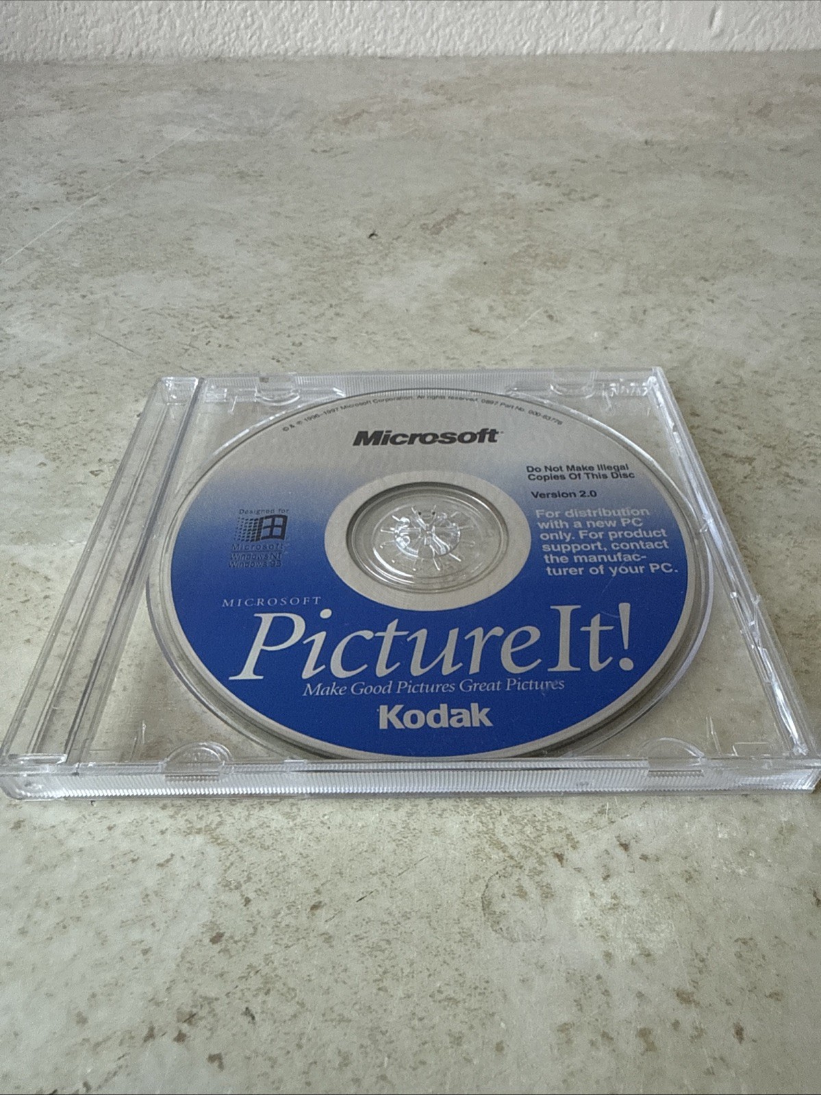 Microsoft Picture It! Version 2.0 Great Photos CD-Rom Windows 95
