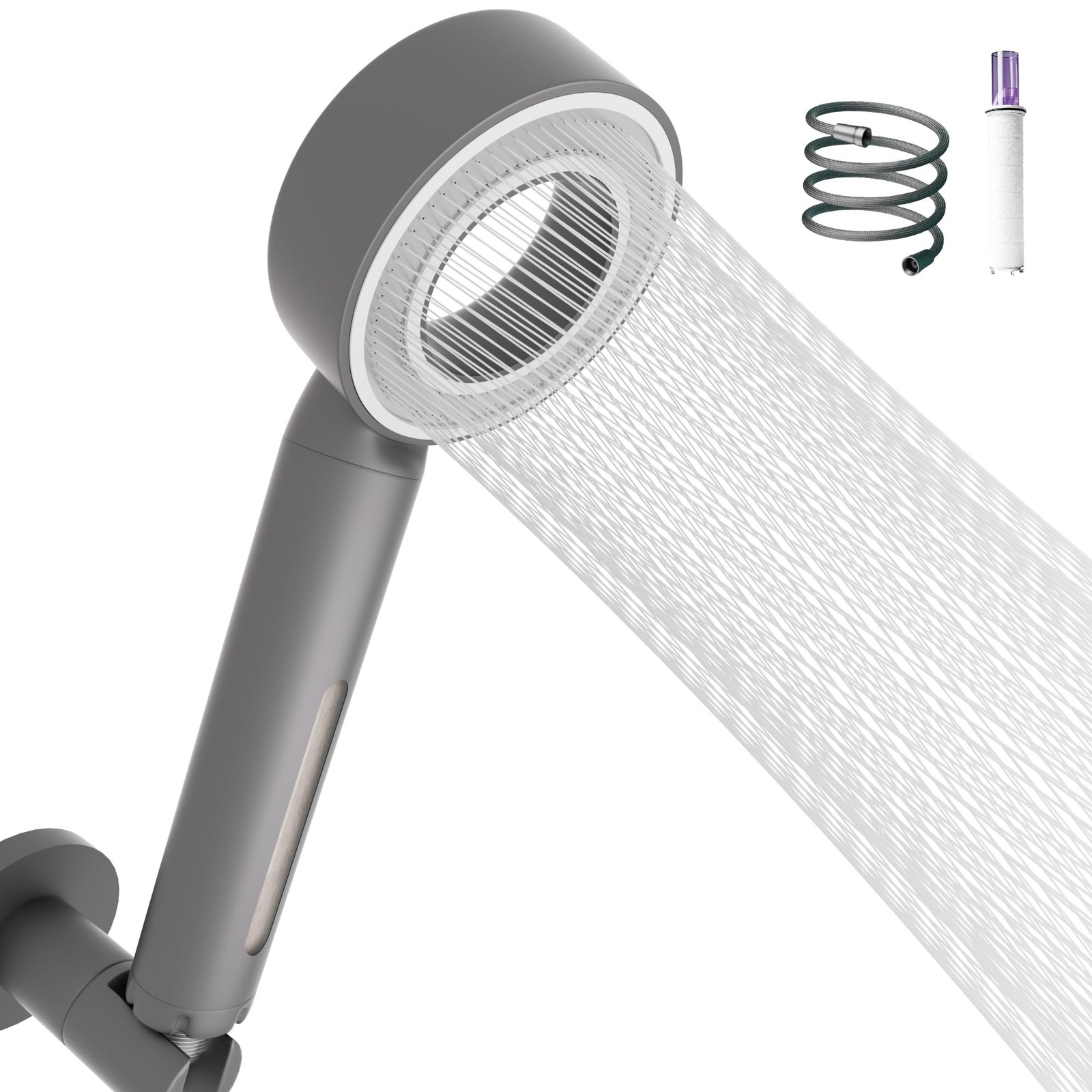 High Pressure Handheld Shower Head, Replaceable Lavender Filter, Vitamin C & ...