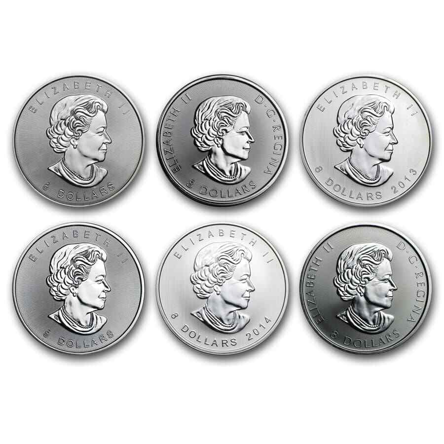 2013-2018 Canada 1.5 oz Silver $8 BU (Random Year)