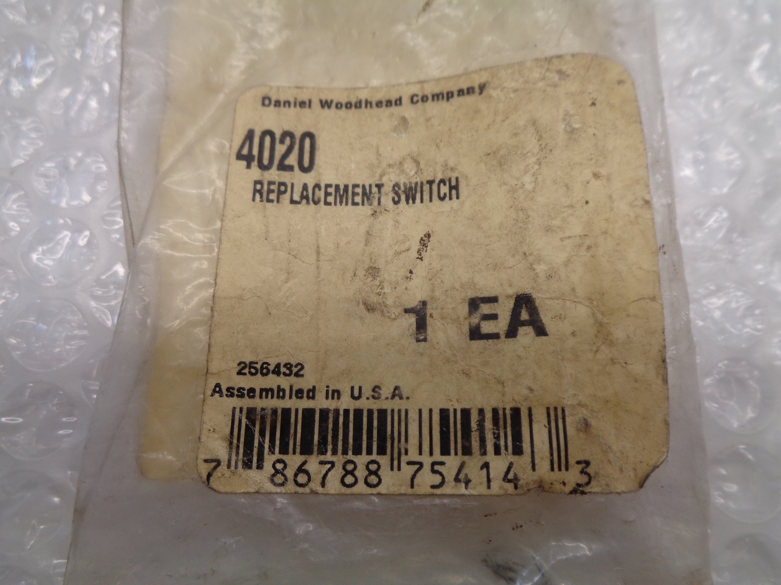 INDUSTRIAL SPARE 4020 SWITCH NSNP