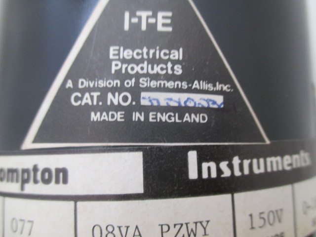 ITE Crompton 077 08VA PZWY Voltmeter