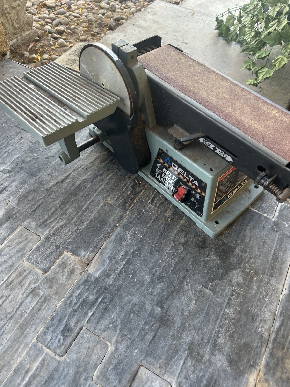 Vintaage Delta 4” Belt 6” Sander Heavy Duty