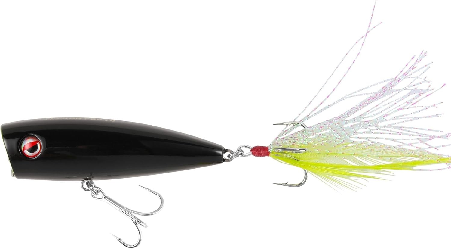 LITTMA Bass Fishing Topwater Popper Lures - 70mm-2 7/8-1/2oz, Night Club