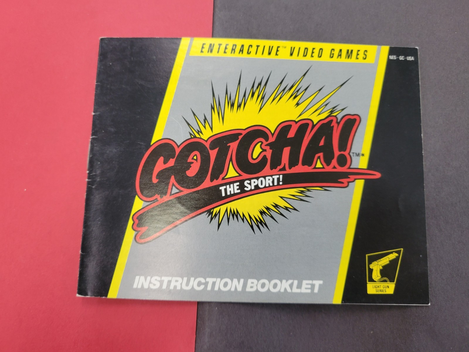 Original Nintendo NES Gotcha! The Sport Video Game Manual only