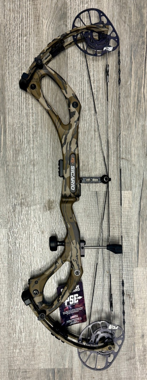 PSE Sicario FDS Right Hand 80LB Mossy Oak Bottomland Carbon Bow New