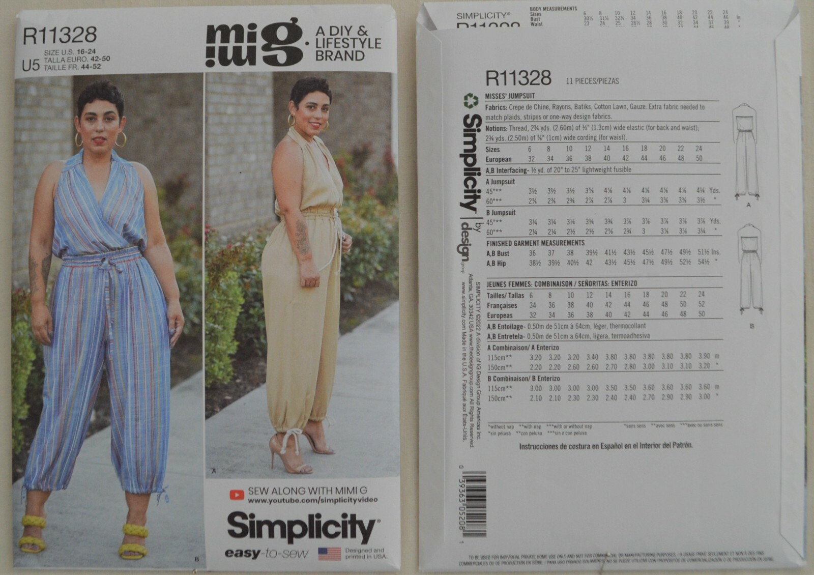 Simplicity- S9480 / R11328 - Misses' Jumpsuit: Mimi G Style