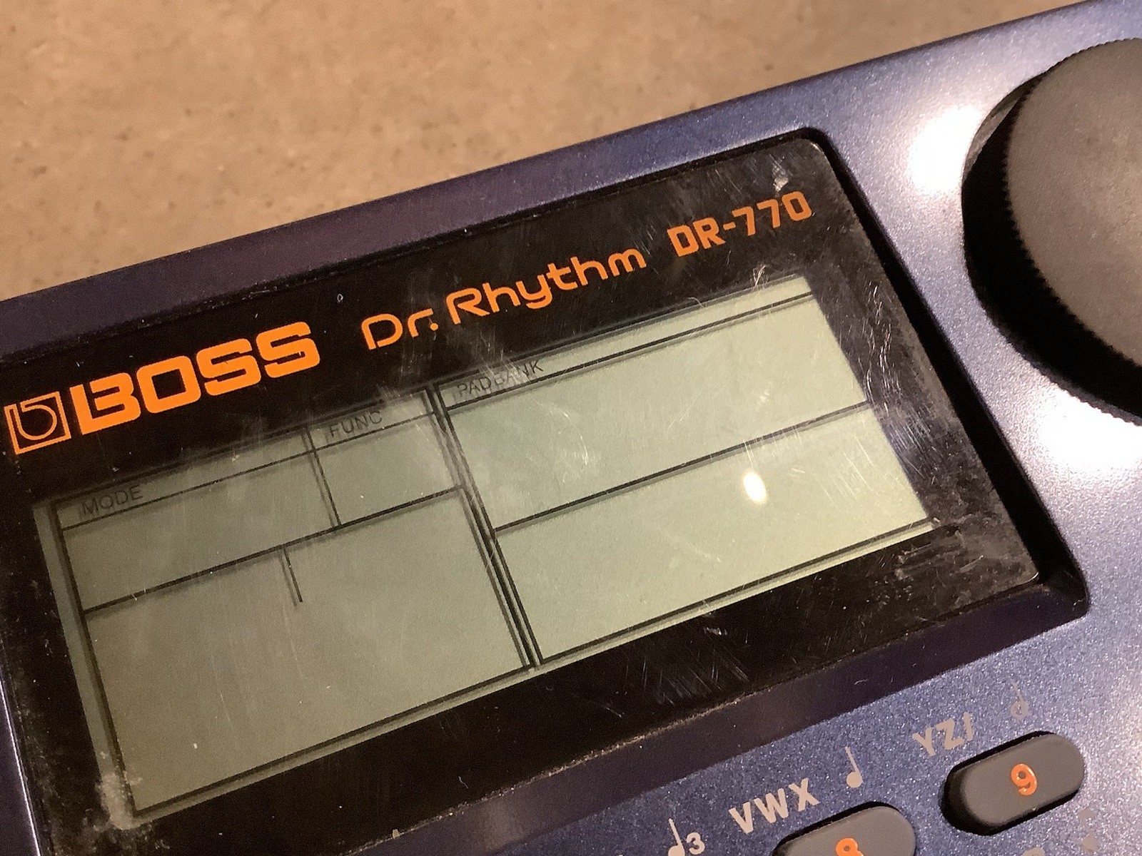 Boss DR-770 Dr Rhythm Drum Machine Rhythm AC Adapter TESTED LOW BATTERY #MA7
