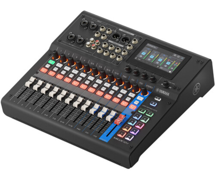 Yamaha MGX12V B | 18-Channel Digital Mixer with 4K HDMI Capture, Bluetooth & FX