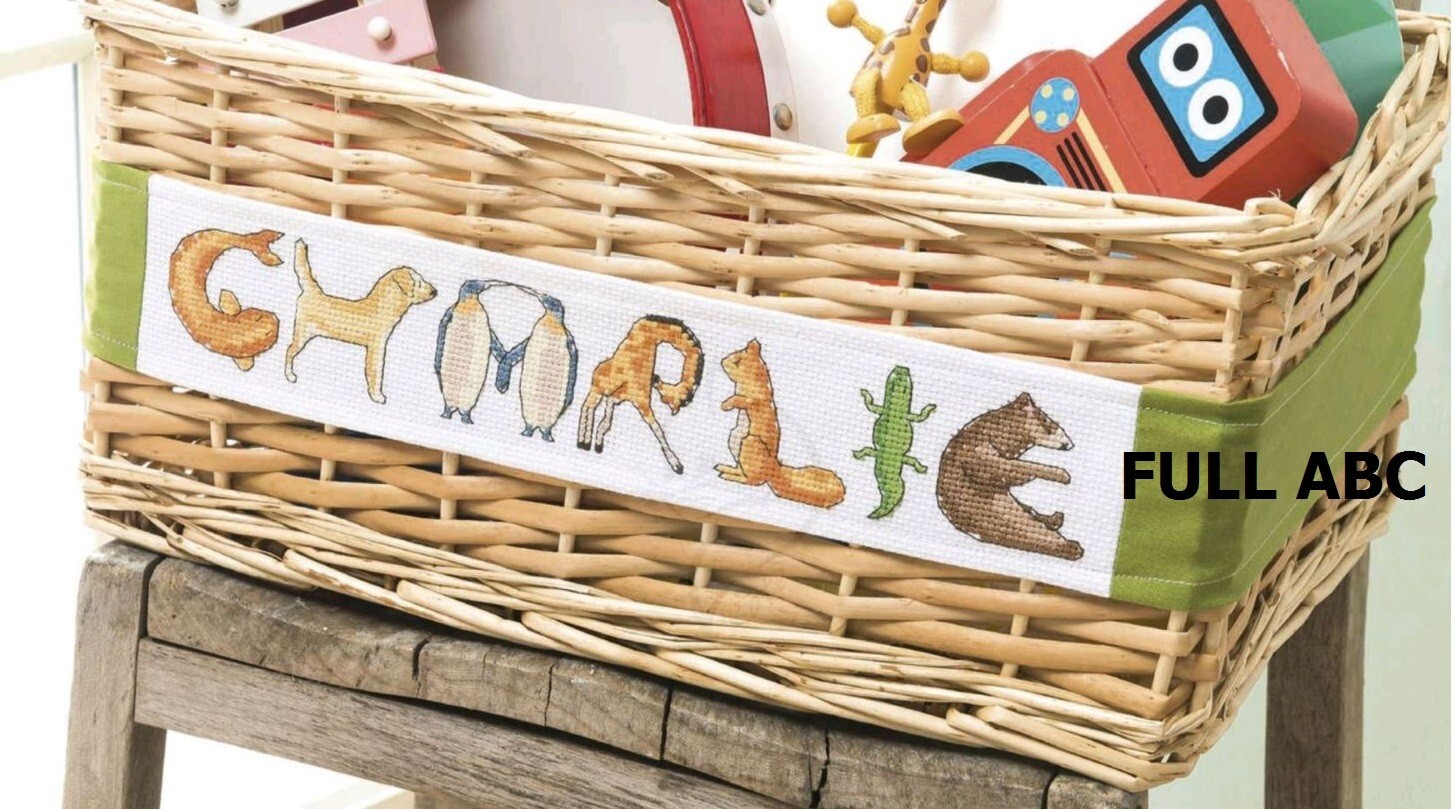 ANIMAL ABC  CROSS STITCH  PATTERN ONLY    EQ - RSR