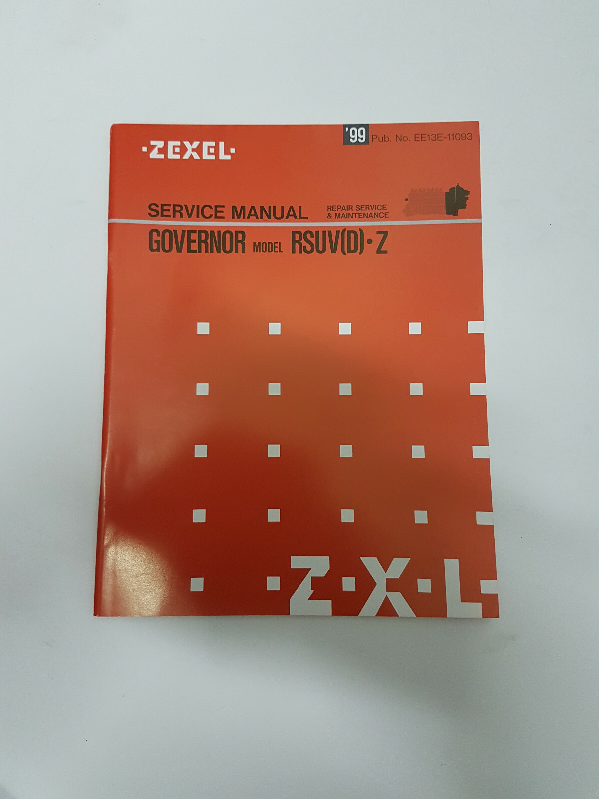 Zexel Service Manual Repair Service & Maintenance for Governor RED Set of 4 bk