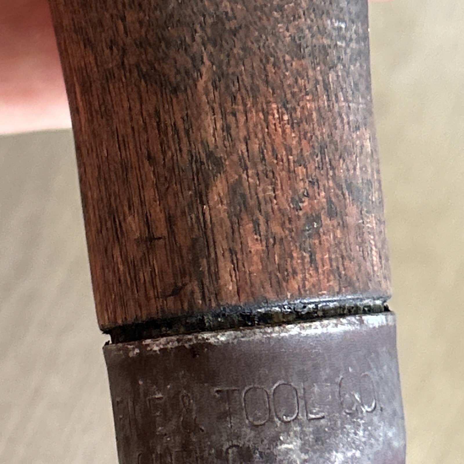 Vintage Lutz File Tool Wood Handle With A Hook