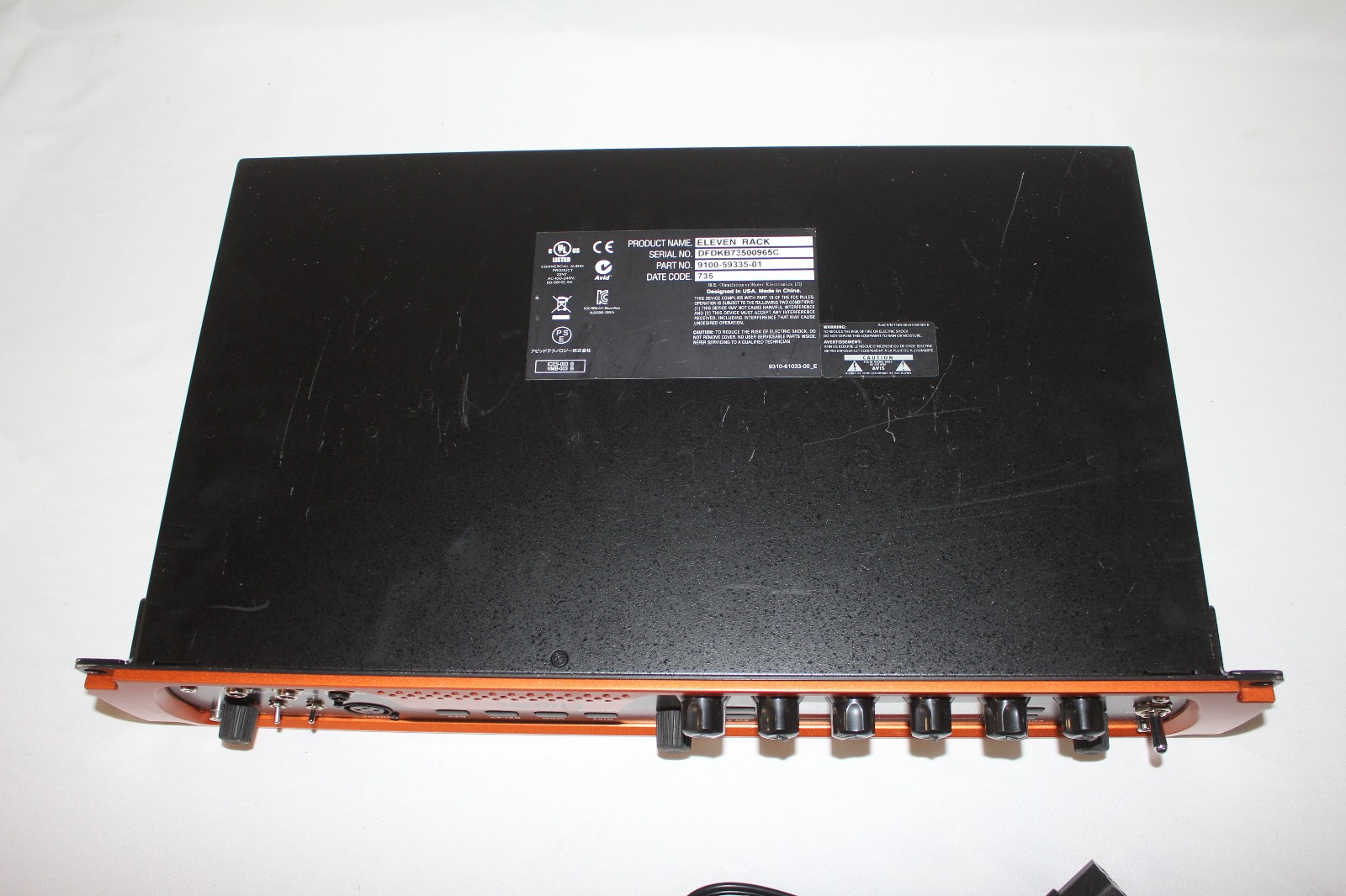 Avid Eleven Rack 9100-59335-01 Multi Effects Processor Interface