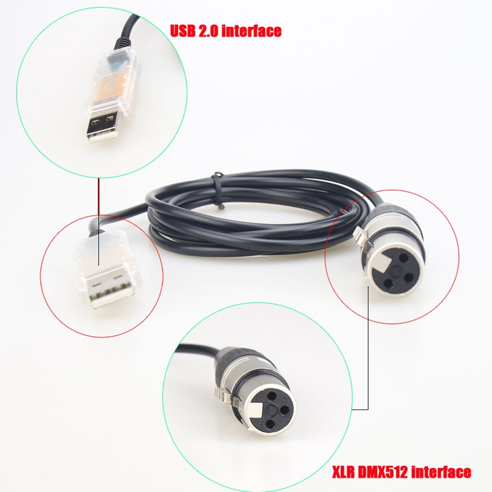 USB To Interface Adapter LED DMX512 Computer PC Stage Lighting Controller9936