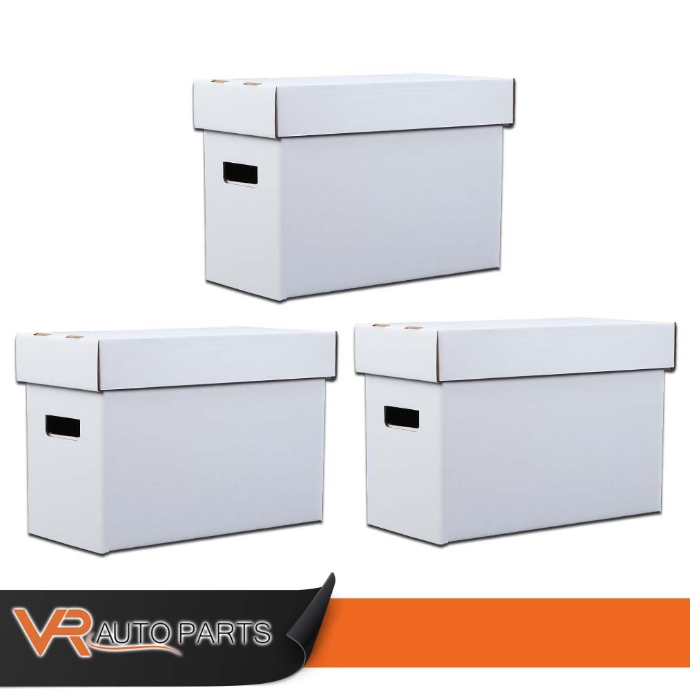 3PCS Short Comic Book Storage Boxes Holds 150 175 Stackable Archival Cardboard