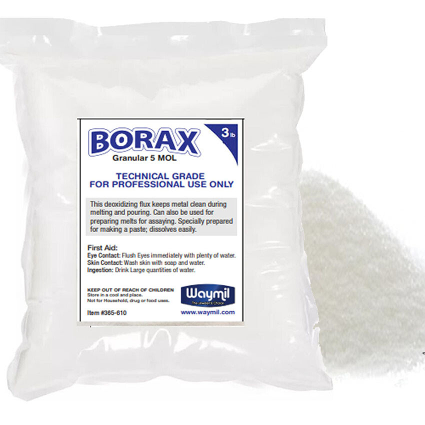 Borax Flux Glaze Crucibles Melting Gold Silver soldering, Casting Jewelry 3 Lb