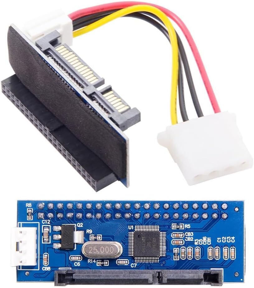 IDE/PATA 40Pin Disk to SATA Female Converter Adapter PCBA for Desktop 3.5" Hard