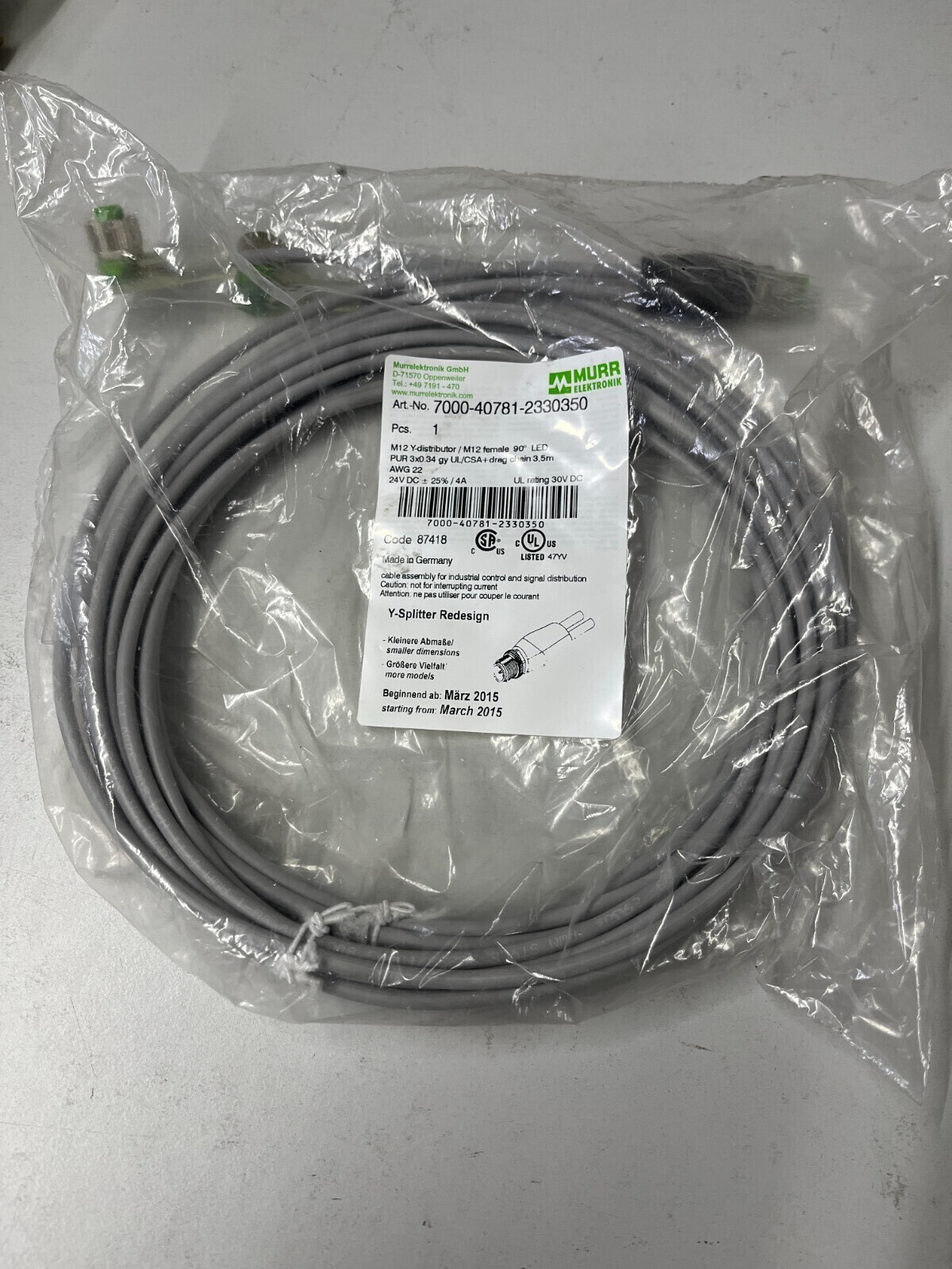 Murr 7000-40781-2330350 (Used)