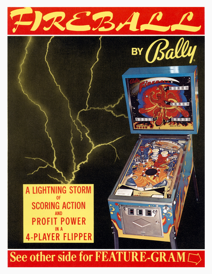 1972 Bally Fireball Pinball Machine Maintenance Super Kit